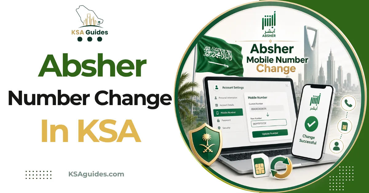 Absher mobile number change without login Digital ID Management