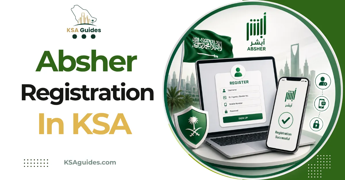 Absher registration new account activation Saudi Arabia