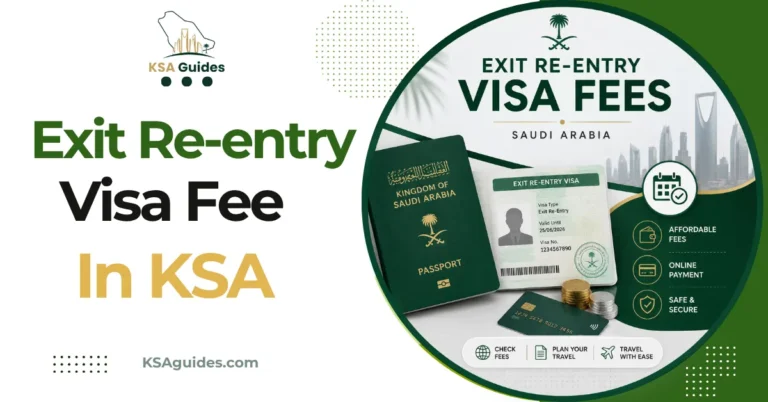 Exit re-entry visa fees Saudi Arabia single multiple extension SADAD