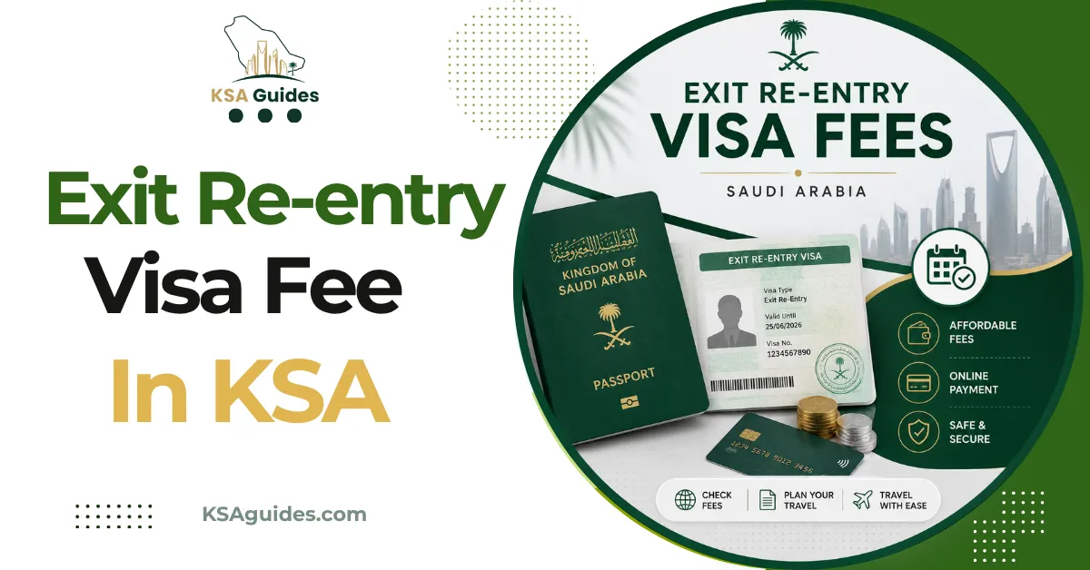 Exit re-entry visa fees Saudi Arabia single multiple extension SADAD