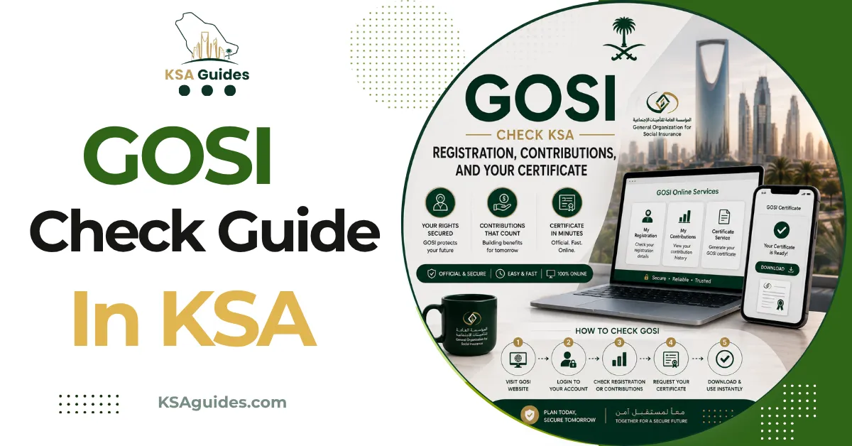 GOSI check Saudi Arabia registration certificate Nafath