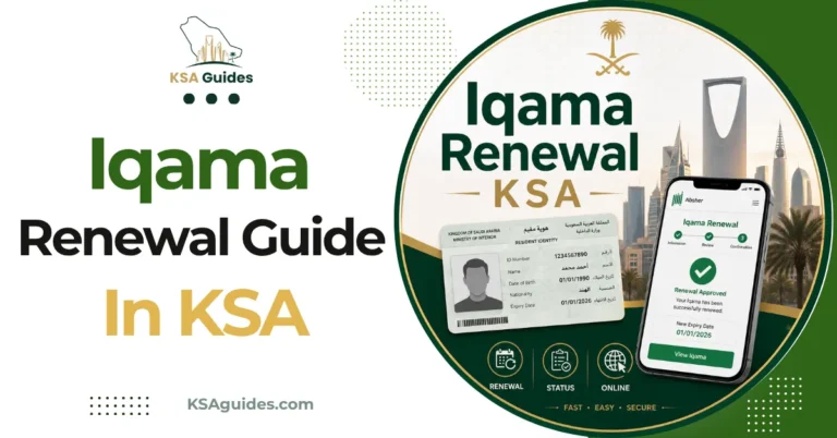 Iqama renewal Saudi Arabia process Qiwa Absher preconditions