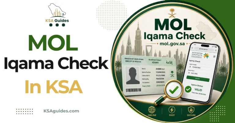 MOL iqama check mol.gov.sa MHRSD inquiry services Saudi Arabia