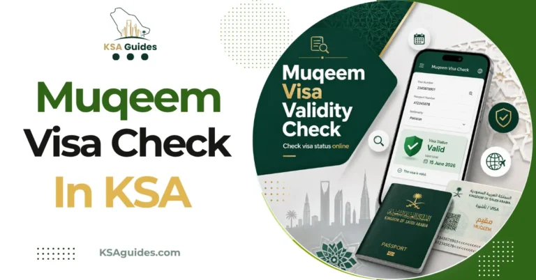 Muqeem visa validity check Saudi Arabia exit re-entry visa status