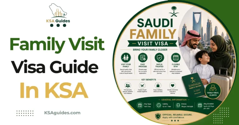 Saudi family visit visa sponsor MOFA application