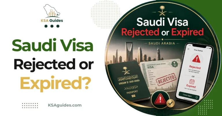 Saudi visa rejected expired overstay what to do