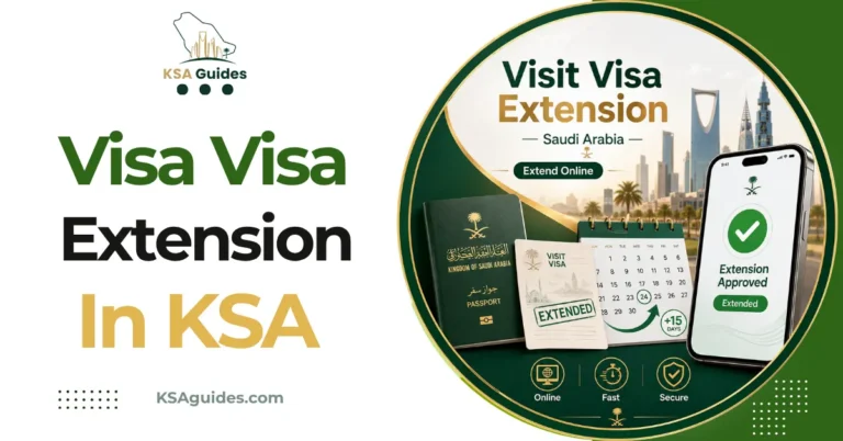 Visit visa extension Saudi Arabia Absher insurance process